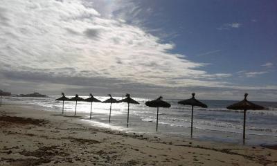 vista de la playa desde la casa de Elena